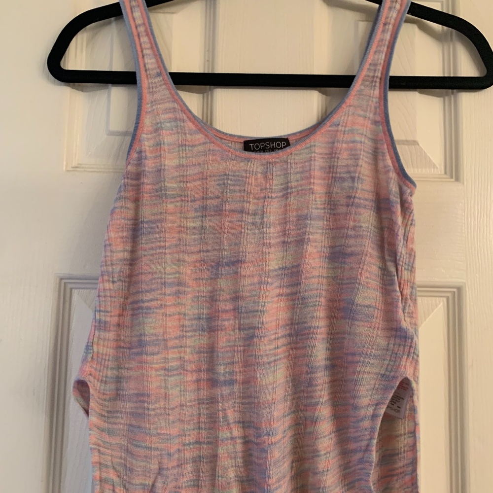 Topshop Space Dye Sweater Tank Top